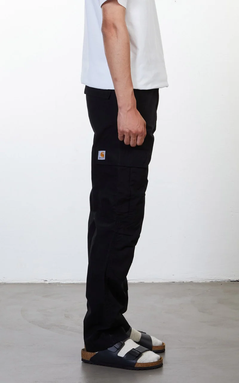 Carhartt WIP Regular Cargo Pant Black Rinsed - Image 7