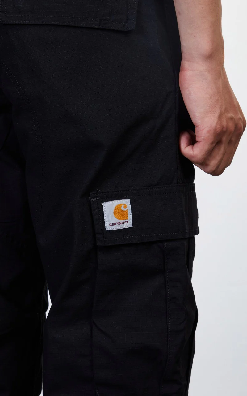 Carhartt WIP Regular Cargo Pant Black Rinsed - Image 9