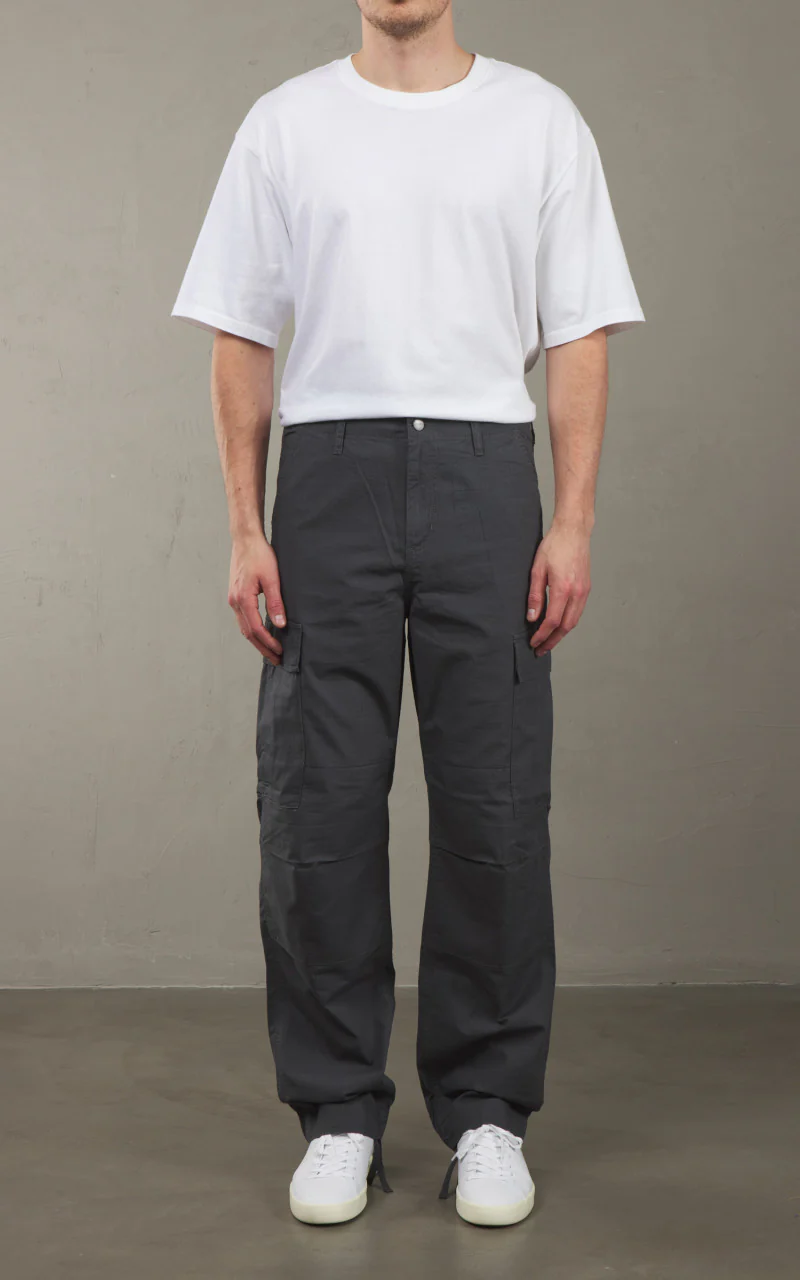 Carhartt WIP Regular Cargo Pant Columbia Ripstop Graphite Rinsed - Image 2