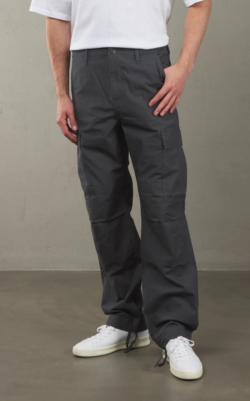 Carhartt WIP Regular Cargo Pant Columbia Ripstop Graphite Rinsed - Image 4