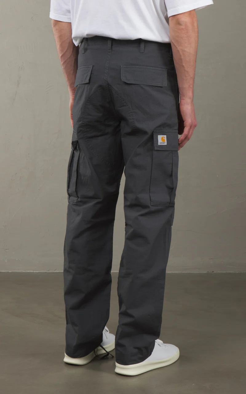 Carhartt WIP Regular Cargo Pant Columbia Ripstop Graphite Rinsed - Image 6