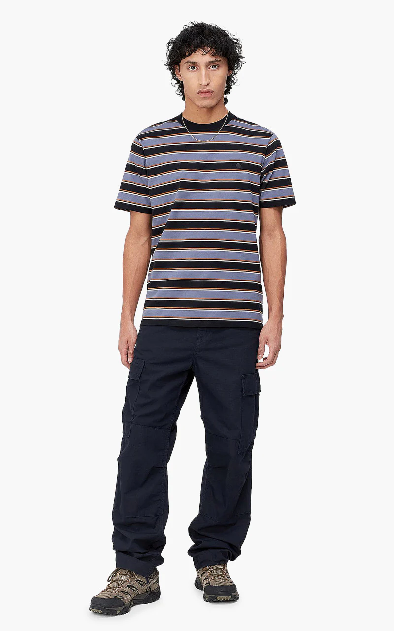 Carhartt WIP Regular Cargo Pant Dark Navy Rinsed - Image 2
