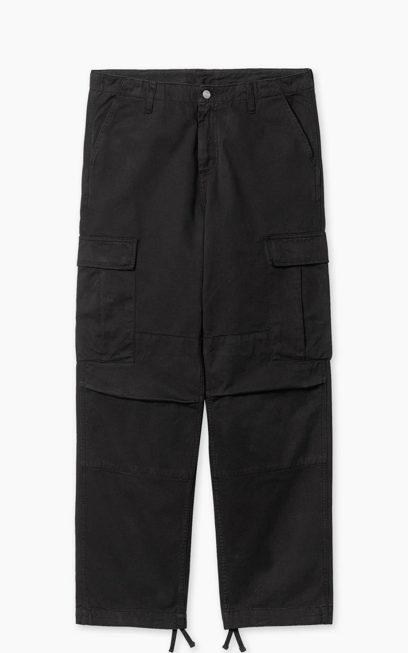 Carhartt WIP Regular Cargo Pant Moraga Twill Garment Dyed Black - Image 3
