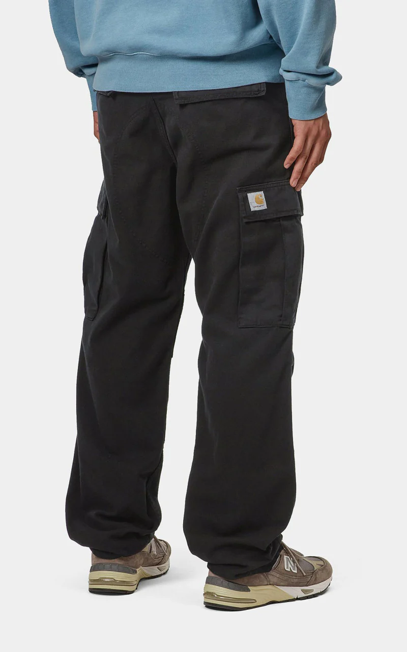 Carhartt WIP Regular Cargo Pant Moraga Twill Garment Dyed Black - Image 5