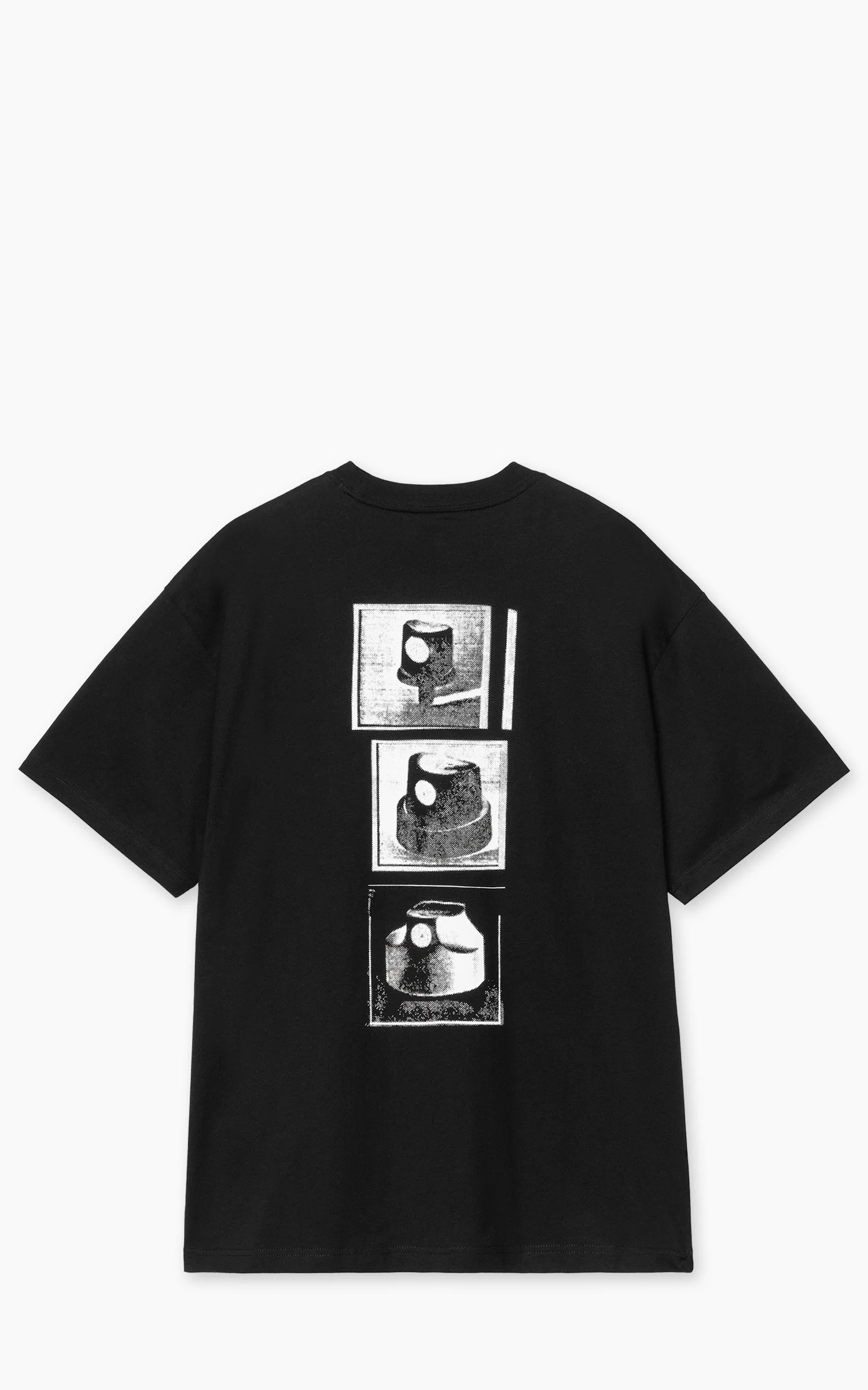 Carhartt WIP S/S Caps T-Shirt Black - Image 2