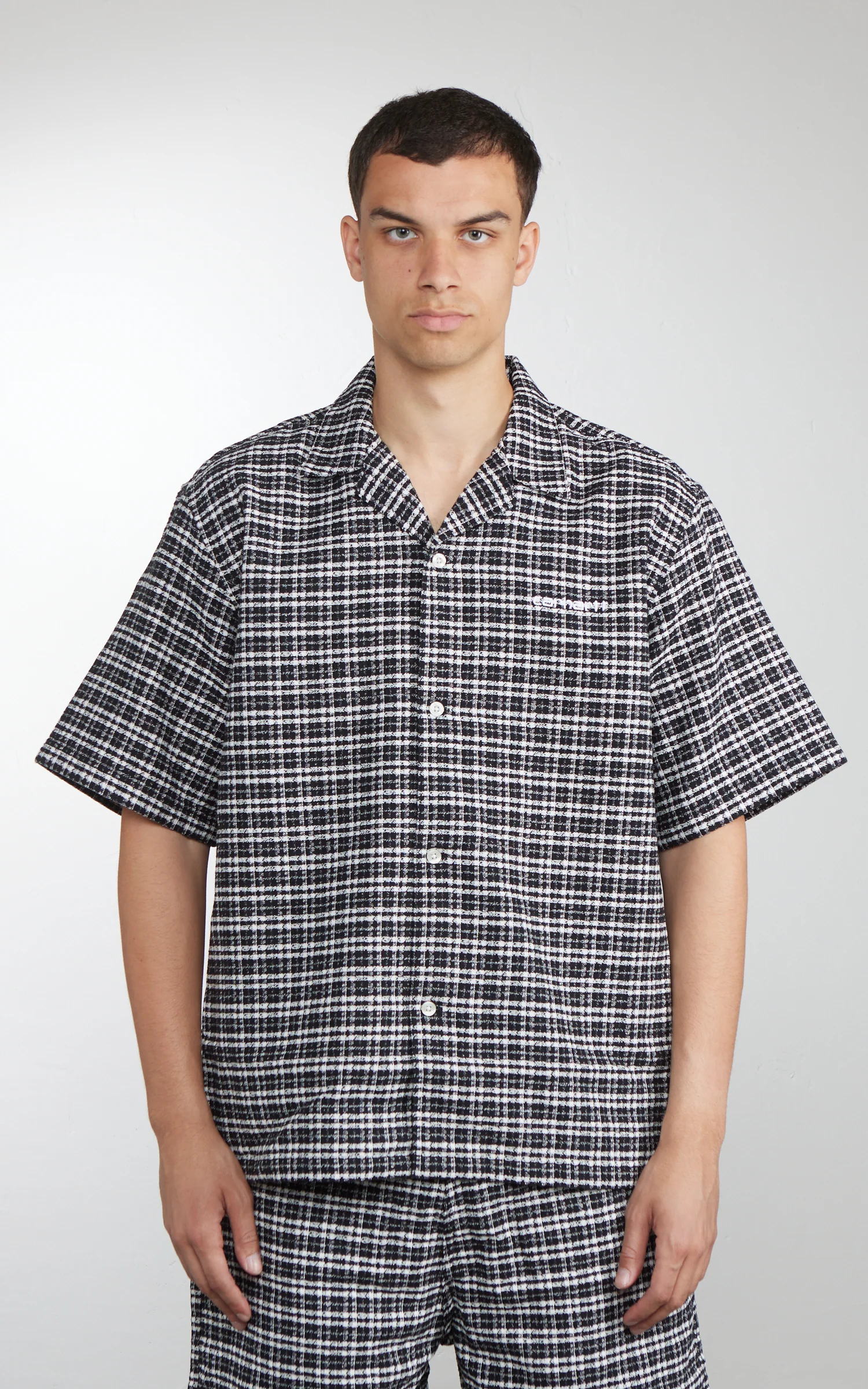 Carhartt WIP S/S Kander Shirt Kander Check/Black - Image 3