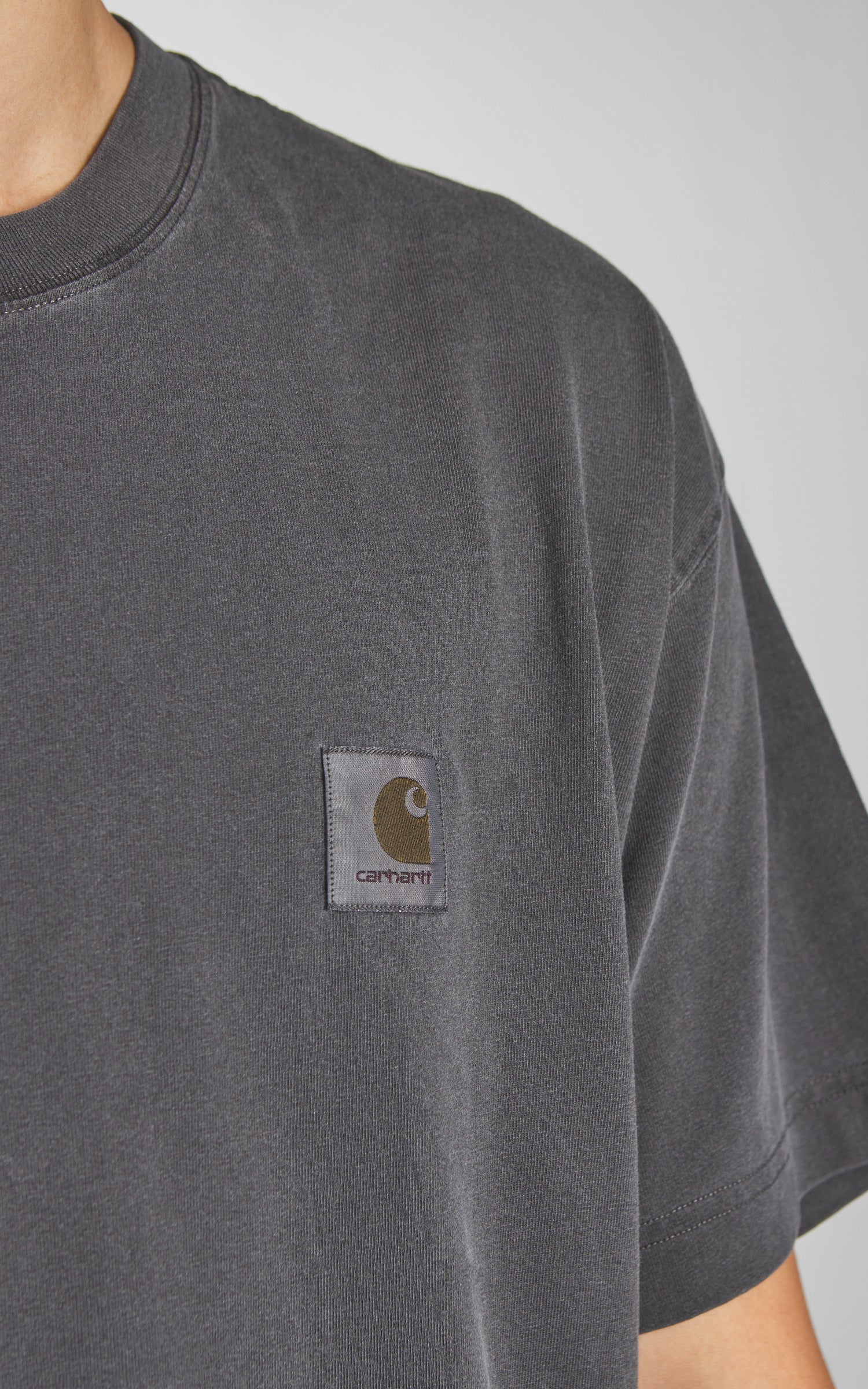 Carhartt WIP S/S Nelson T-Shirt Garment Dyed Black - Image 4