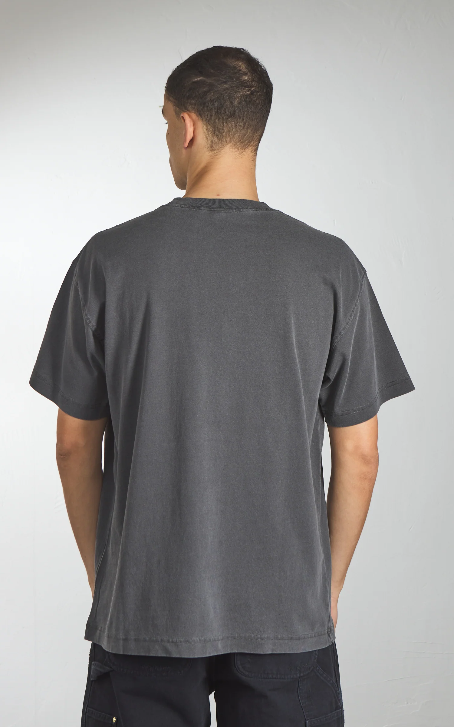 Carhartt WIP S/S Nelson T-Shirt Garment Dyed Black - Image 5