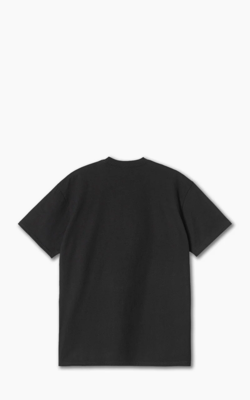 Carhartt WIP S/S Pocket Heart T-Shirt Black/Red - Image 2