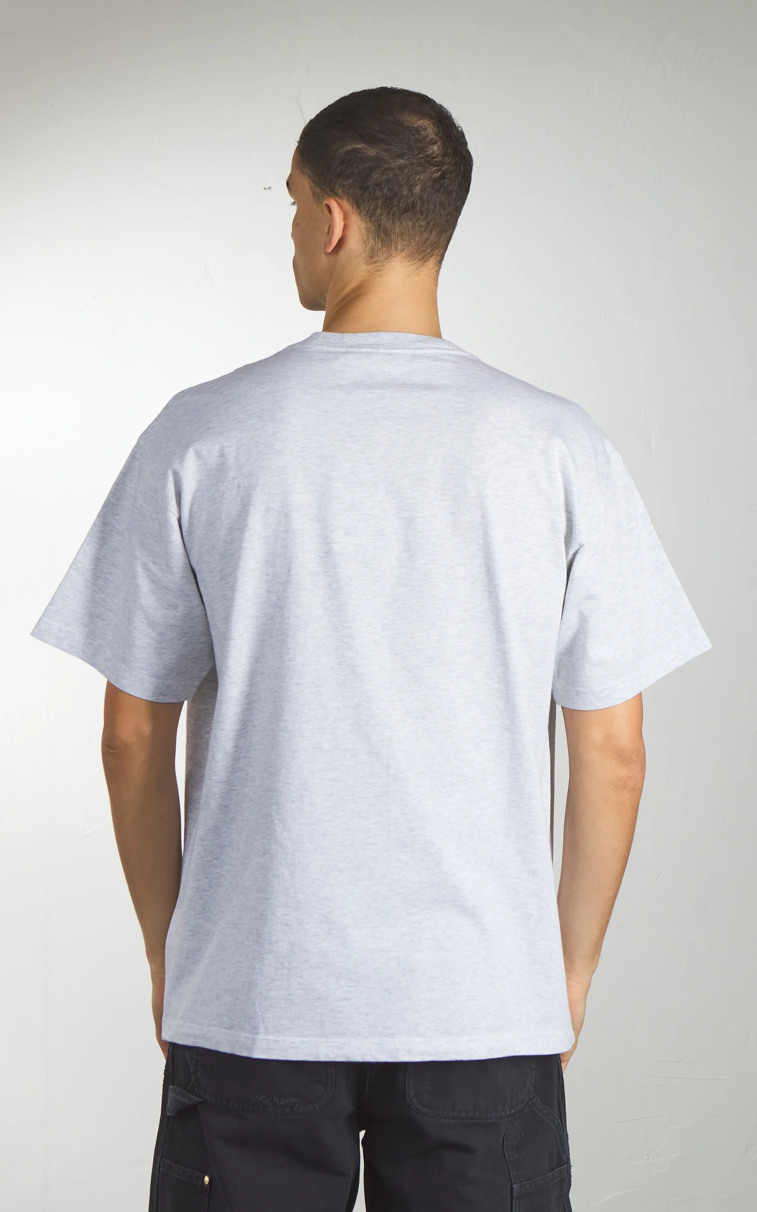 Carhartt WIP S/S WIP III T-Shirt Heavy Stone Wash Ash Heather - Image 5