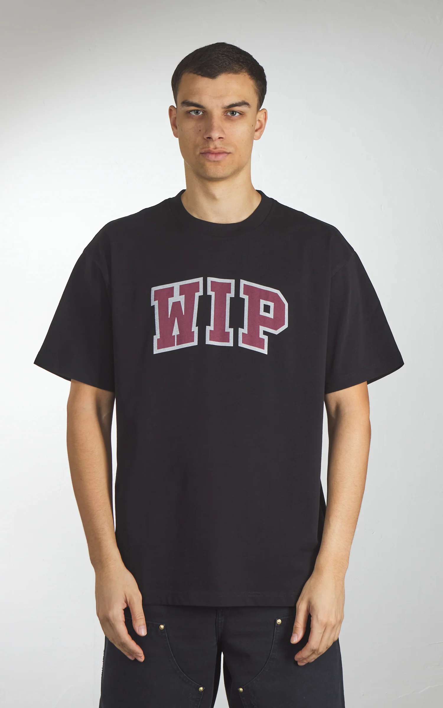 Carhartt WIP S/S WIP III T-Shirt Heavy Stone Wash Black - Image 2