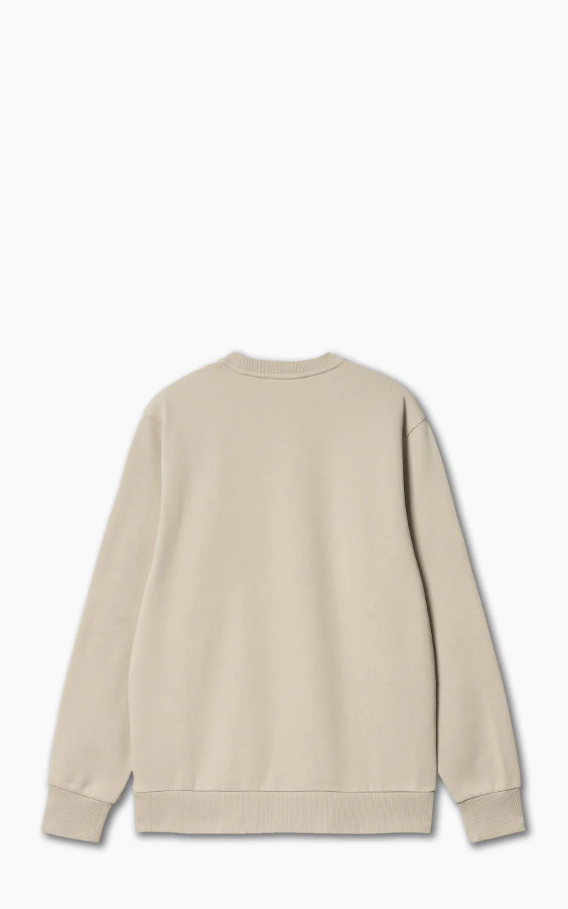 Carhartt WIP Script Embroidery Sweat Wall/Black - Image 3