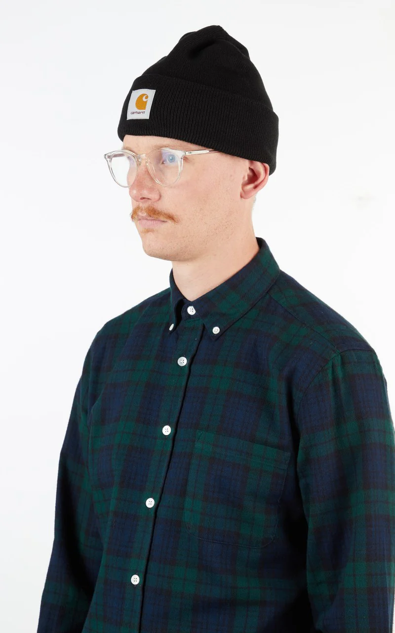 Carhartt WIP Short Watch Hat Beanie Black - Image 2