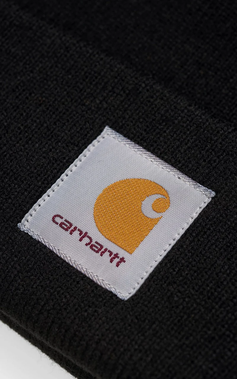 Carhartt WIP Short Watch Hat Beanie Black - Image 3