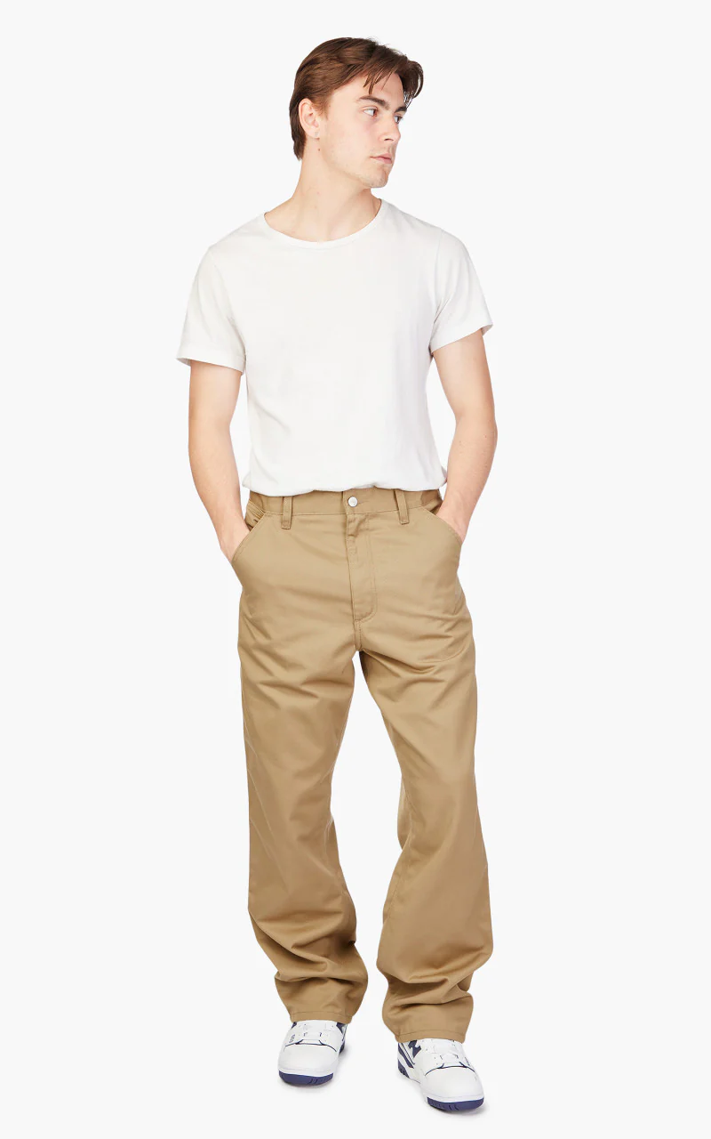 Carhartt WIP Simple Pant Denison Twill Rinsed Leather - Image 2