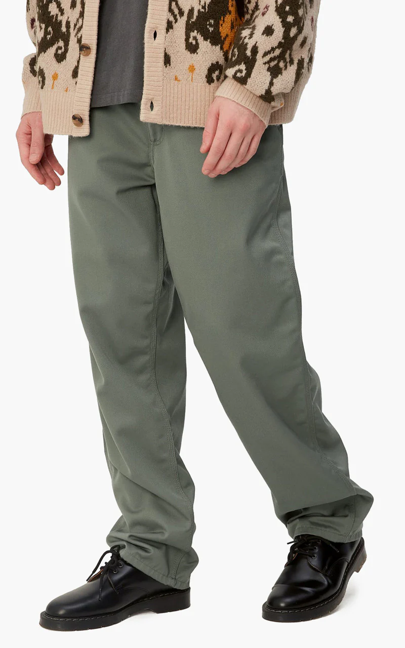 Carhartt WIP Simple Pant Denison Twill Rinsed Smoke Green - Image 6