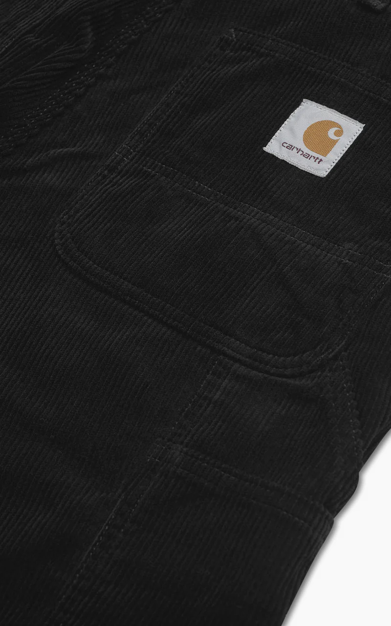 Carhartt WIP Single Knee Pant Conventry Corduroy Rinsed Black - Image 7