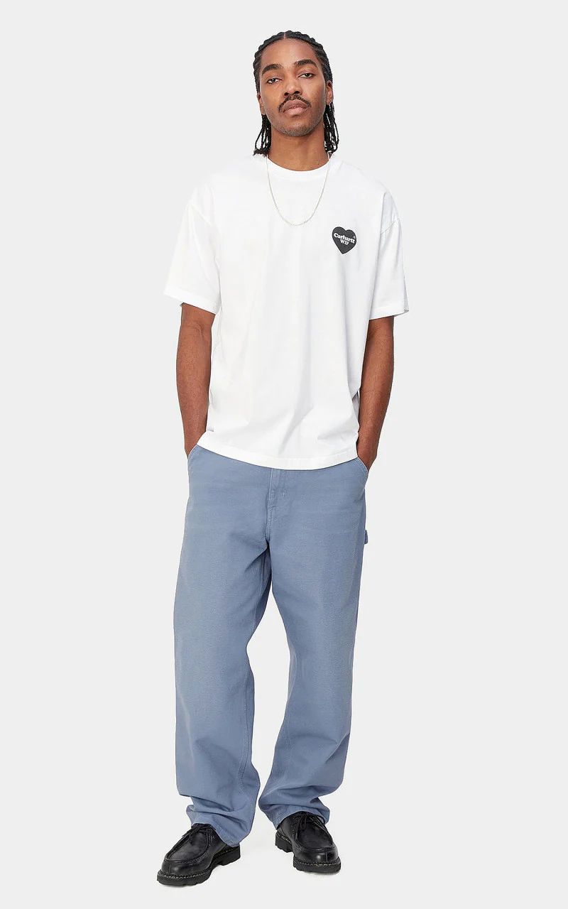 Carhartt WIP Single Knee Pant Dearborn Aged Canvas Bay Blue - Image 2