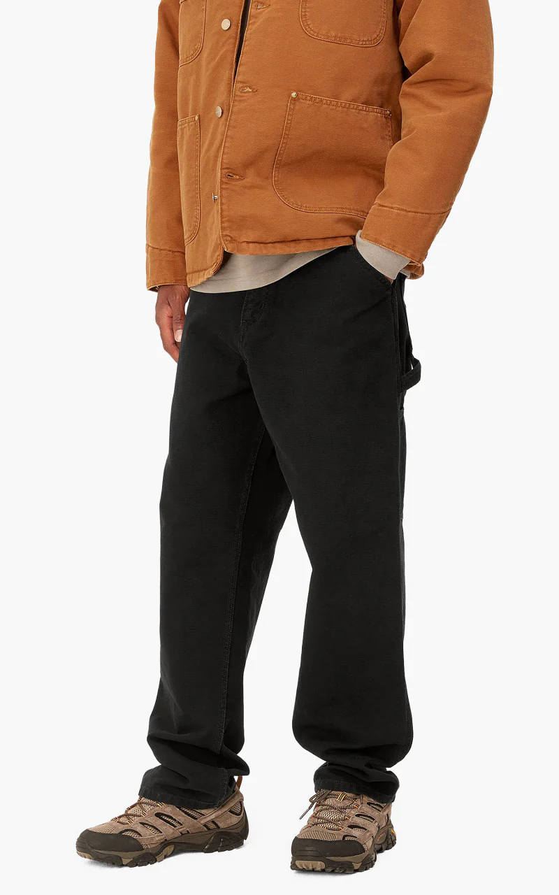 Carhartt WIP Single Knee Pant Dearborn Canvas Aged Black - Image 5