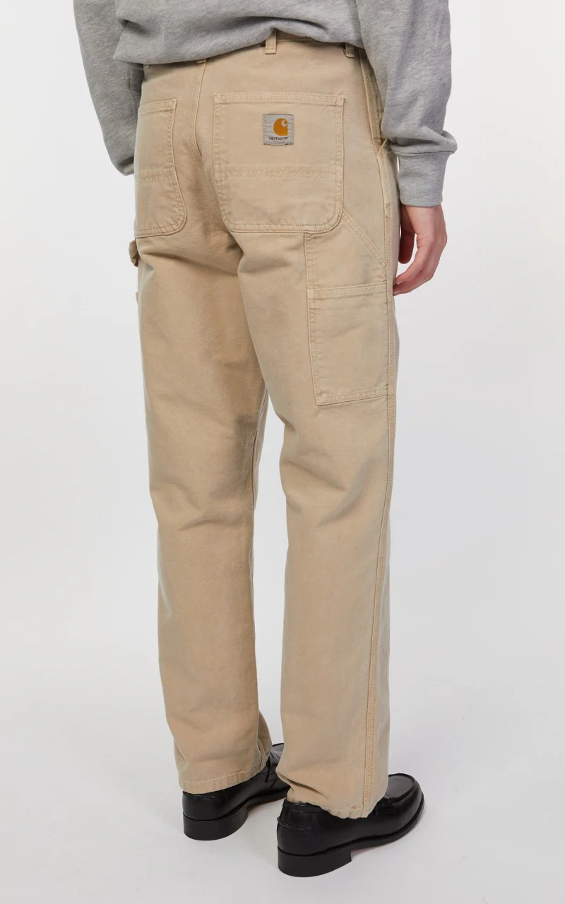 Carhartt WIP Single Knee Pant Dearborn Canvas Faded Dusty Hamilton Brown - Image 7