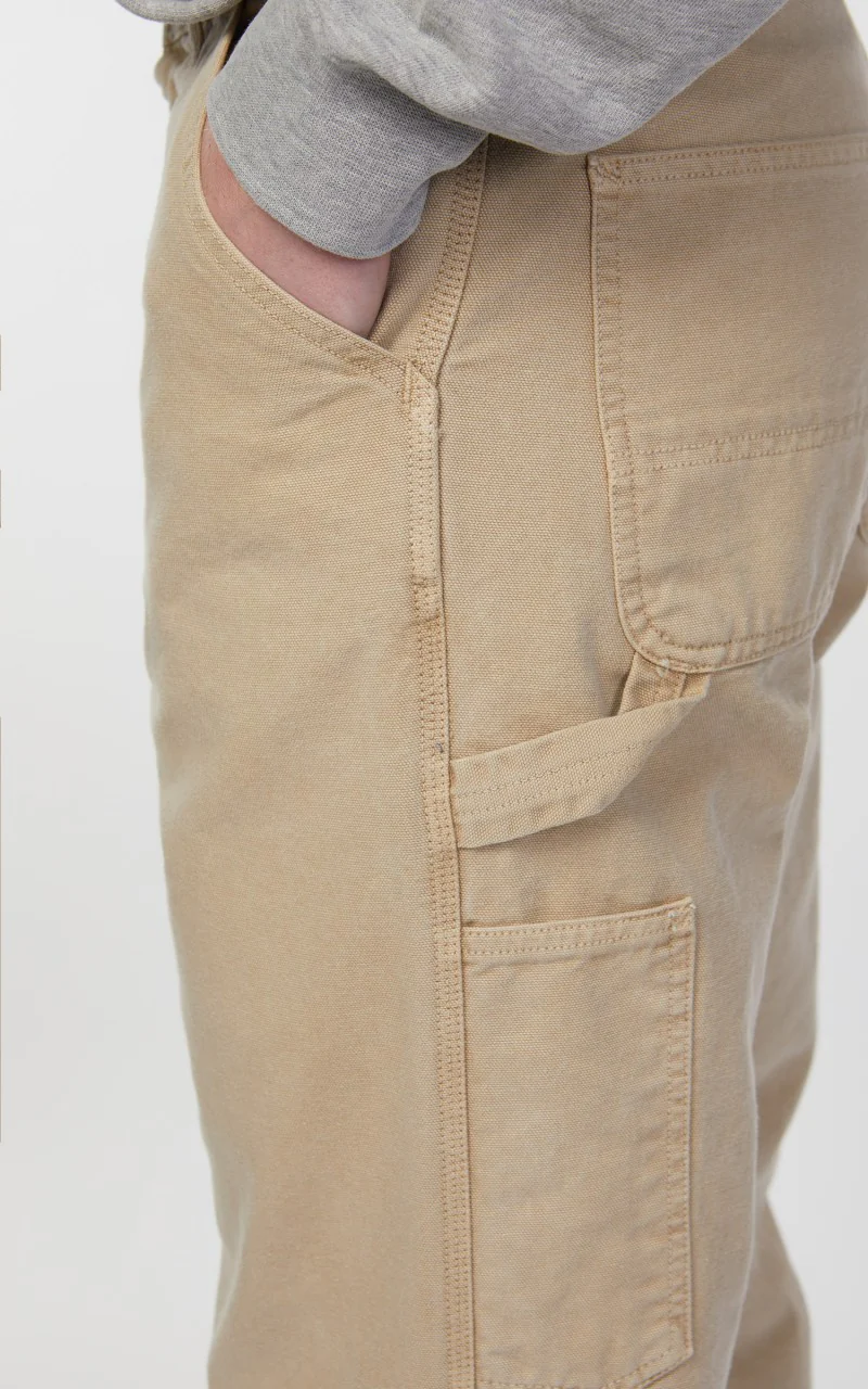 Carhartt WIP Single Knee Pant Dearborn Canvas Faded Dusty Hamilton Brown - Image 9