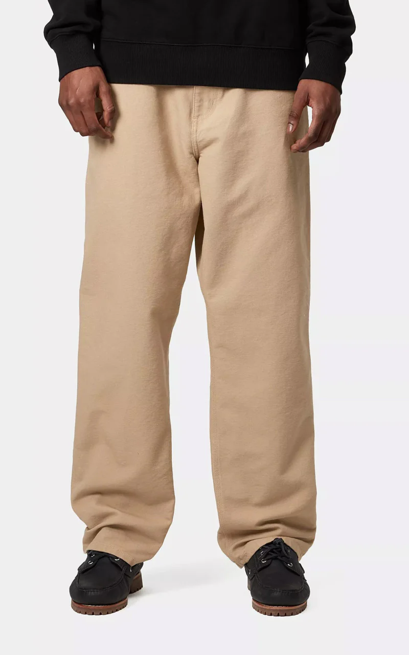 Carhartt WIP Single Knee Pant Dearborn Canvas Rinsed Dusty H Brown - Image 2