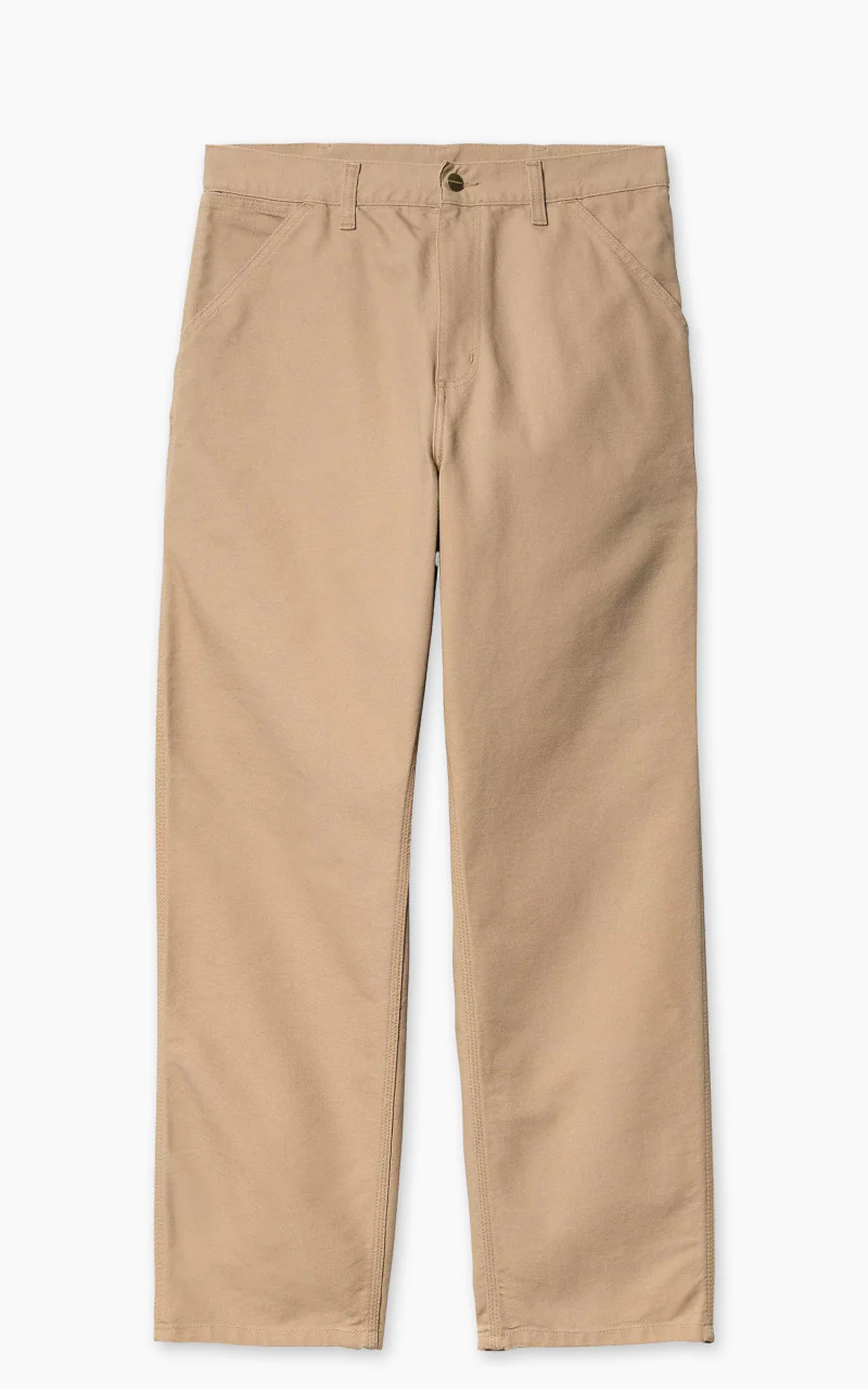 Carhartt WIP Single Knee Pant Dearborn Canvas Rinsed Dusty H Brown - Image 3