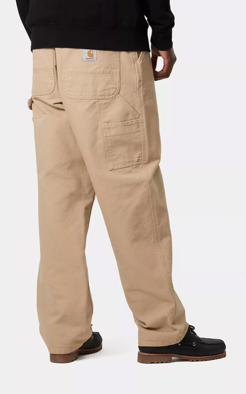 Carhartt WIP Single Knee Pant Dearborn Canvas Rinsed Dusty H Brown - Image 4