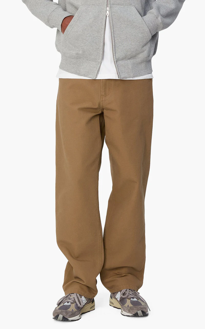 Carhartt WIP Single Knee Pant Dearborn Canvas Rinsed Hamilton Brown - Image 4