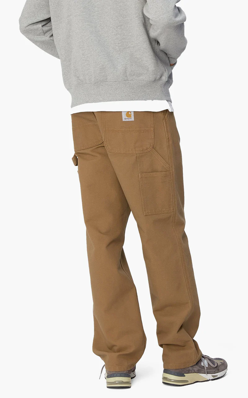 Carhartt WIP Single Knee Pant Dearborn Canvas Rinsed Hamilton Brown - Image 6