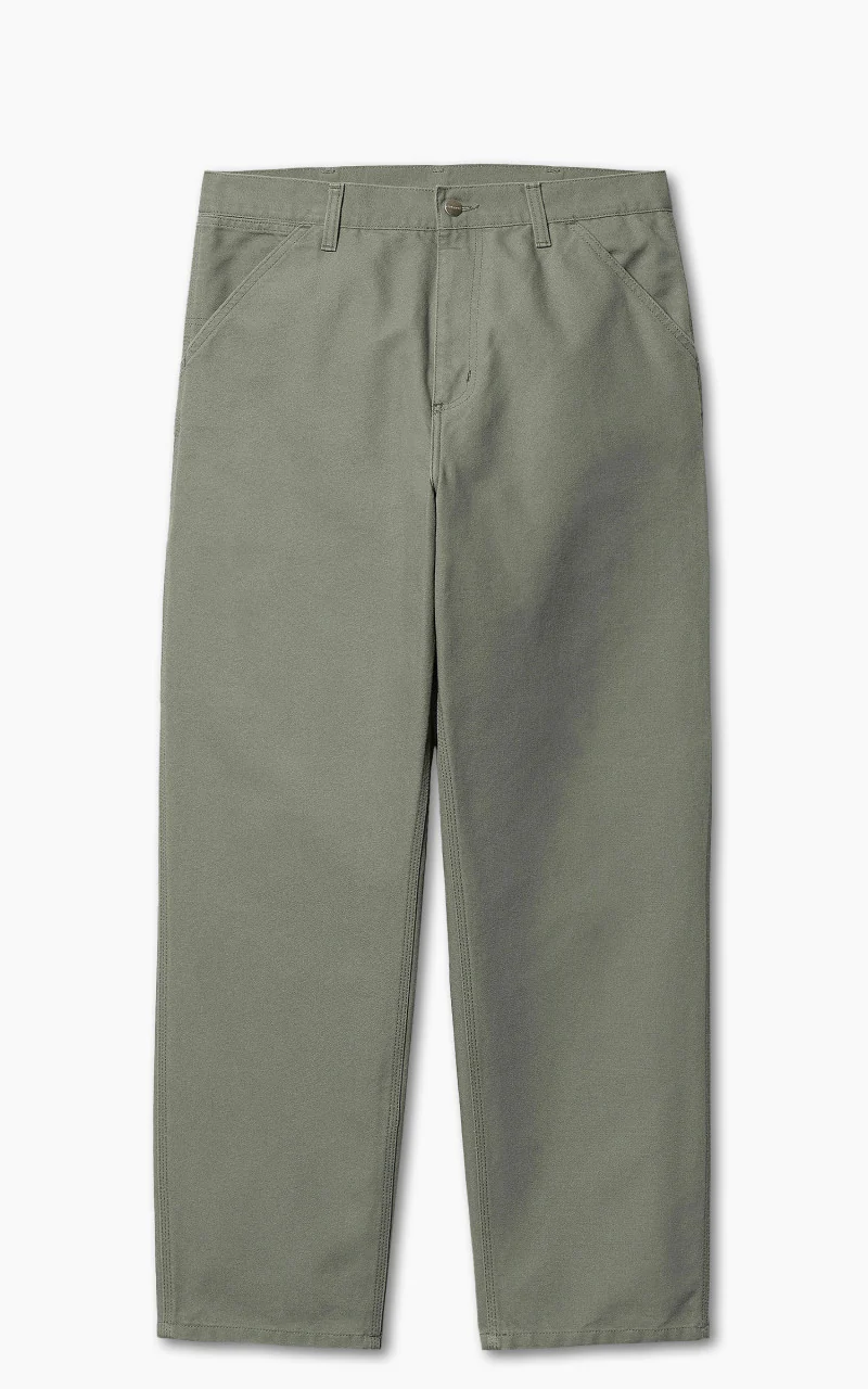 Carhartt WIP Single Knee Pant Dearborn Canvas Smoke Green