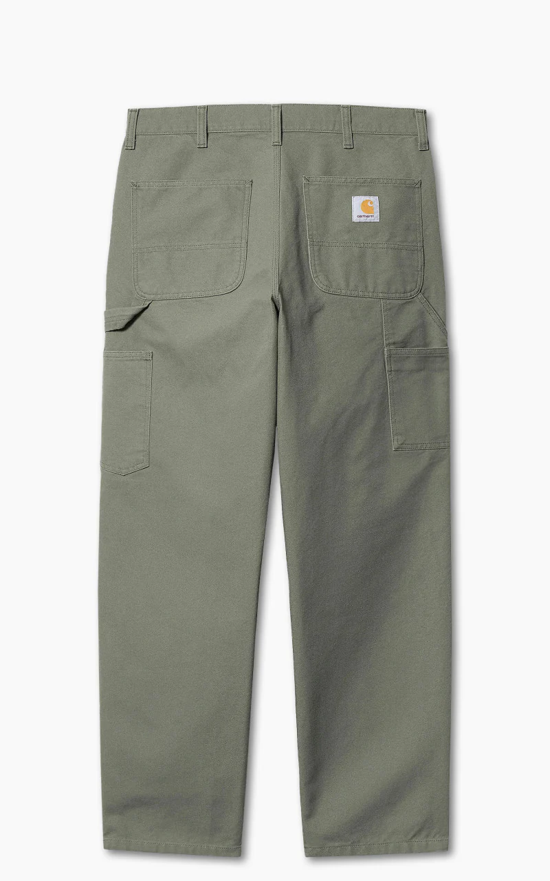 Carhartt WIP Single Knee Pant Dearborn Canvas Smoke Green - Image 3