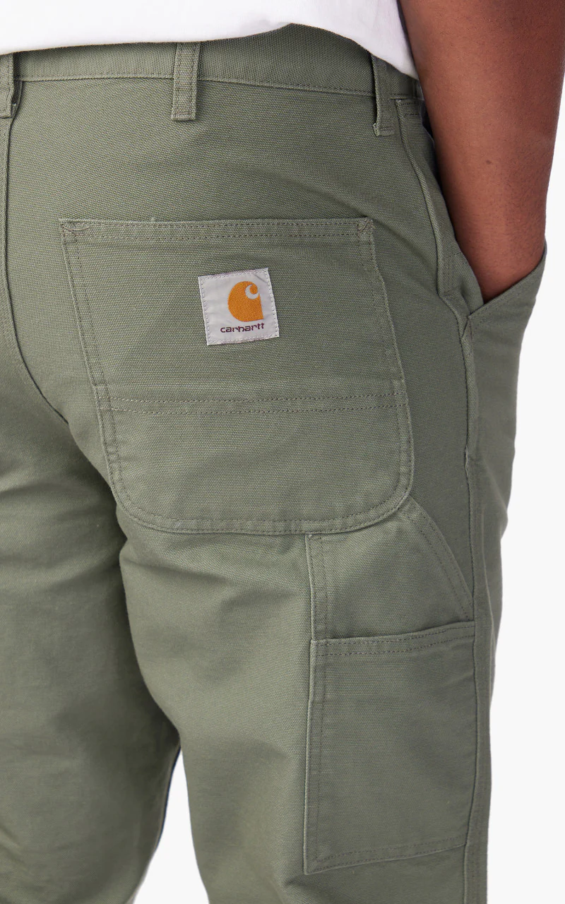 Carhartt WIP Single Knee Pant Dearborn Canvas Smoke Green - Image 6