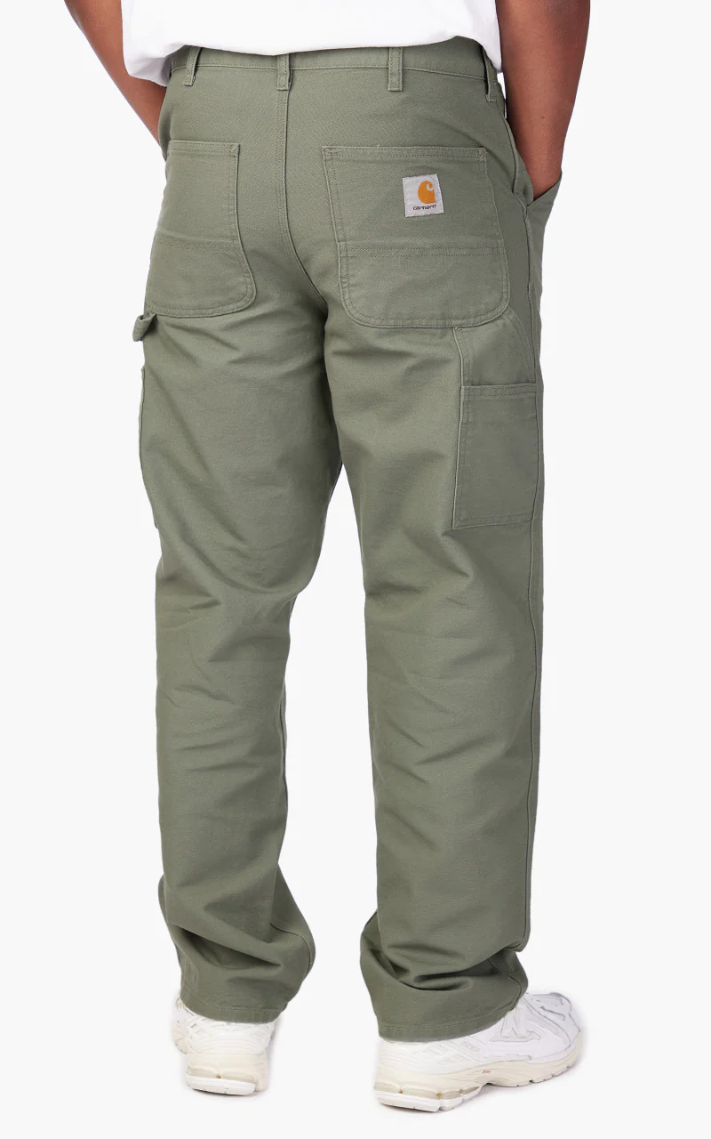 Carhartt WIP Single Knee Pant Dearborn Canvas Smoke Green - Image 7