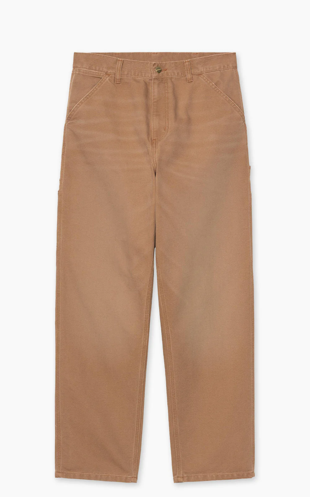 Carhartt WIP Single Knee Pant Dearborn Canvas Stone Canvas Hamilton Brown - Image 2