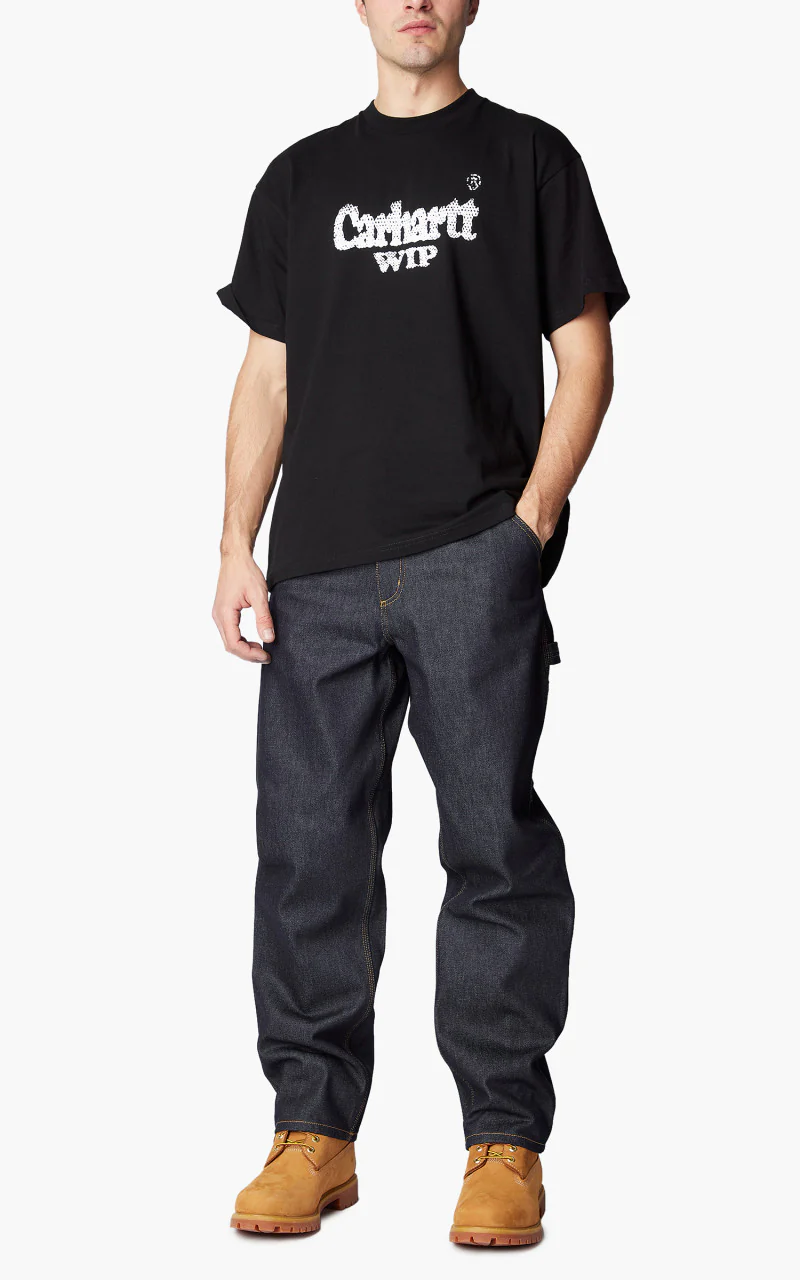 Carhartt WIP Single Knee Pant Smith Blue Rigid - Image 2