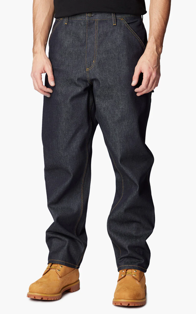 Carhartt WIP Single Knee Pant Smith Blue Rigid - Image 4