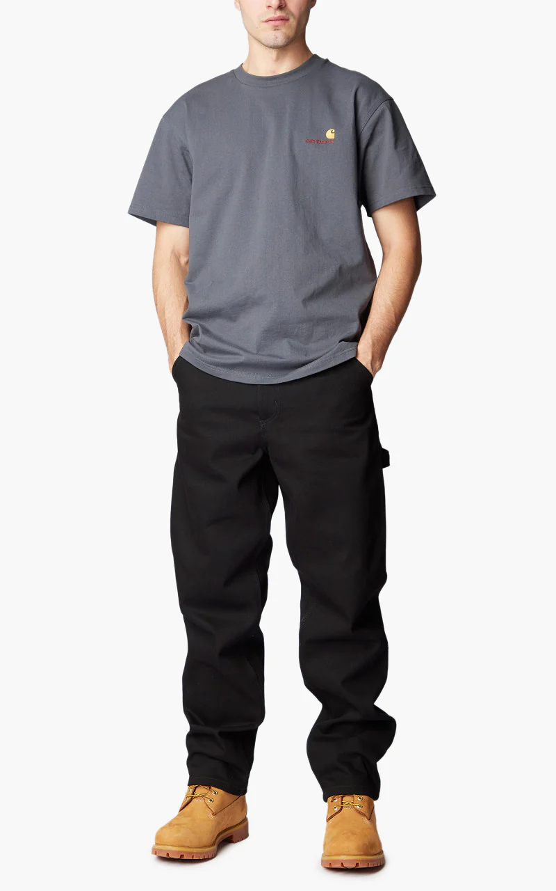 Carhartt WIP Single Knee Pant Smith Denim Rigid Black - Image 2
