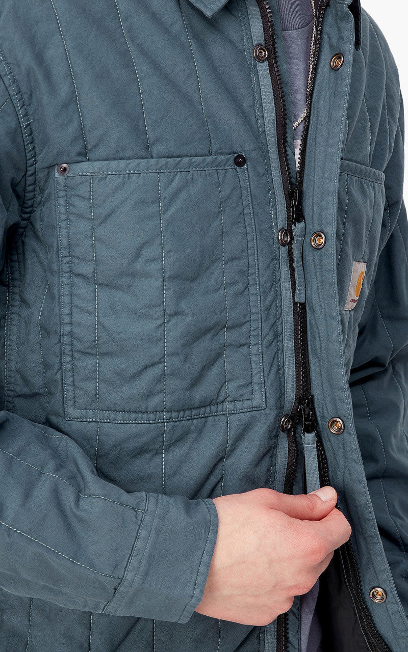 Carhartt WIP Skyler Shirt Jac Storm Blue - Image 6