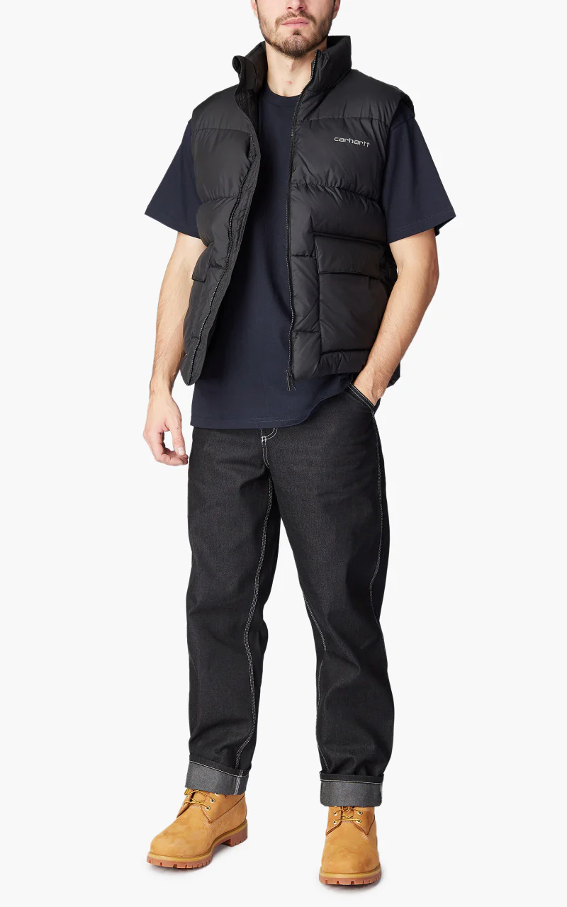 Carhartt WIP Springfield Vest Black/Blacksmith - Image 2