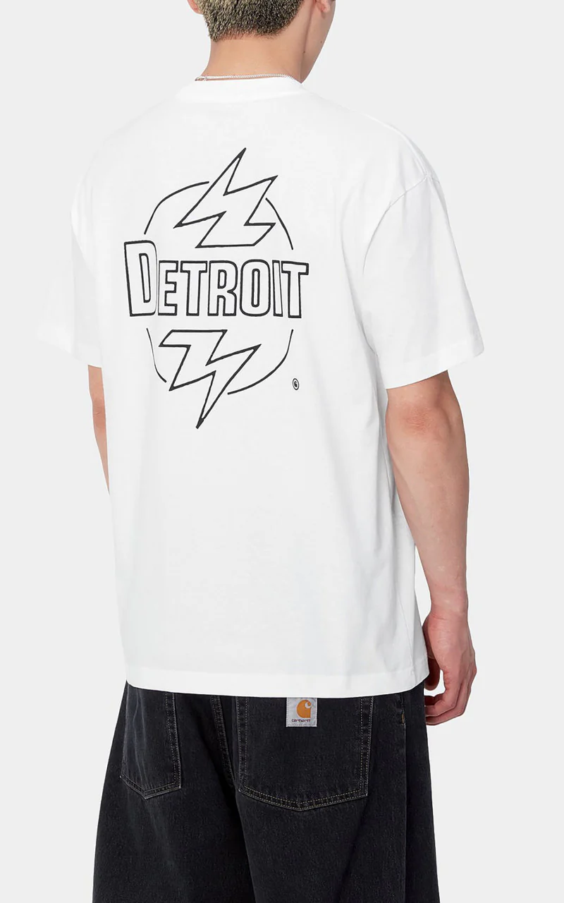 Carhartt WIP S/S Ablaze T-Shirt White/Black - Image 5