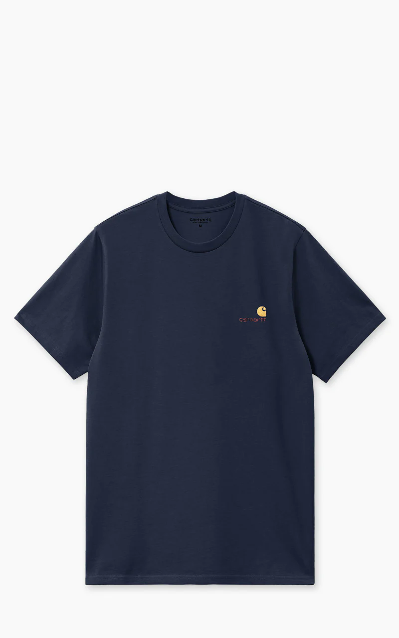 Carhartt WIP S/S American Script T-Shirt Air Force Blue
