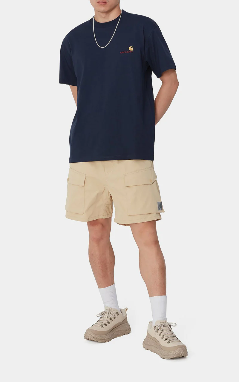 Carhartt WIP S/S American Script T-Shirt Air Force Blue - Image 2