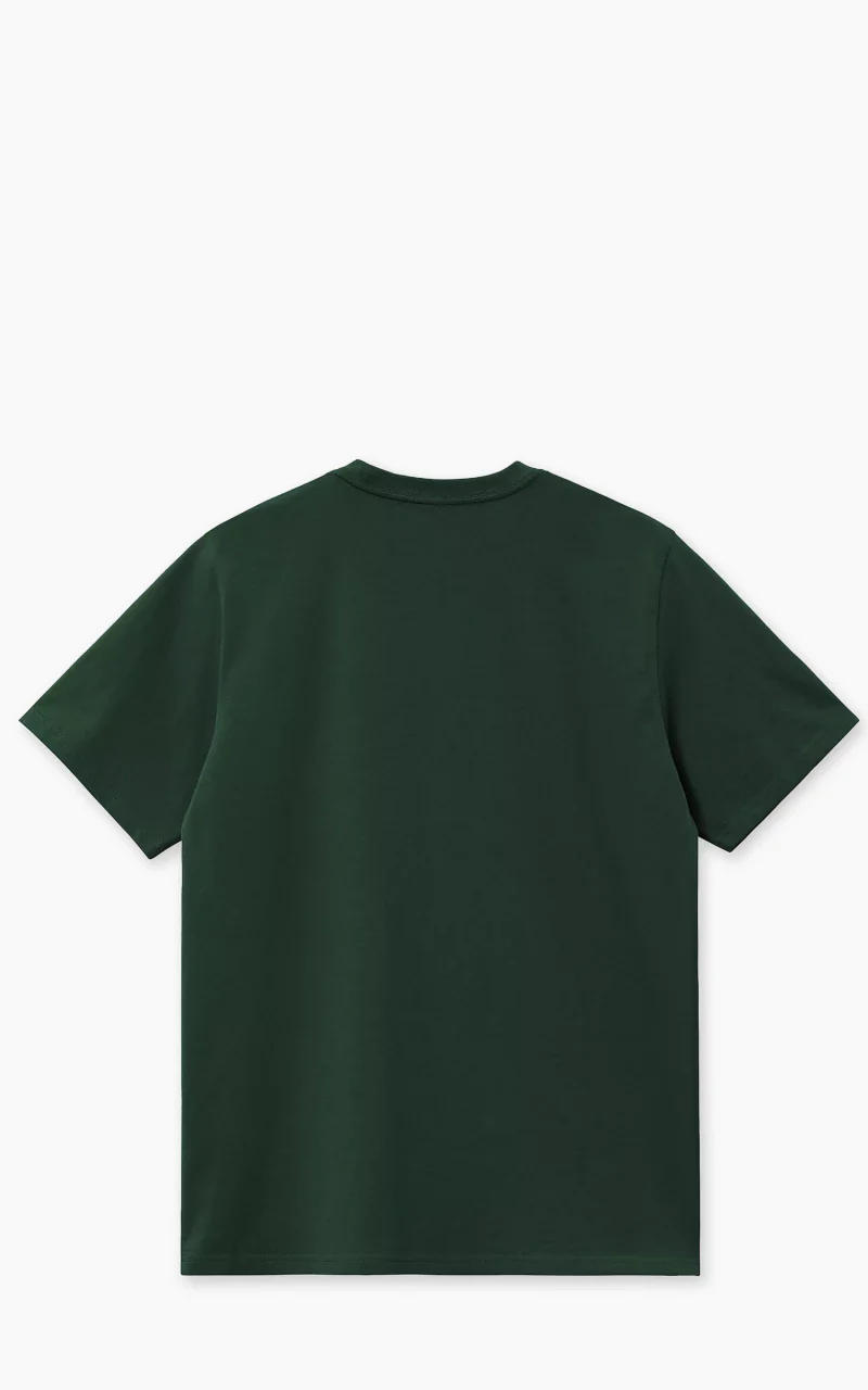Carhartt WIP S/S American Script T-Shirt Conifer - Image 5