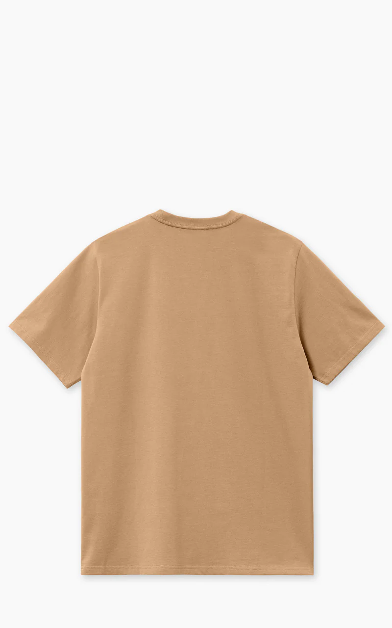 Carhartt WIP S/S American Script T-Shirt Peanut - Image 3