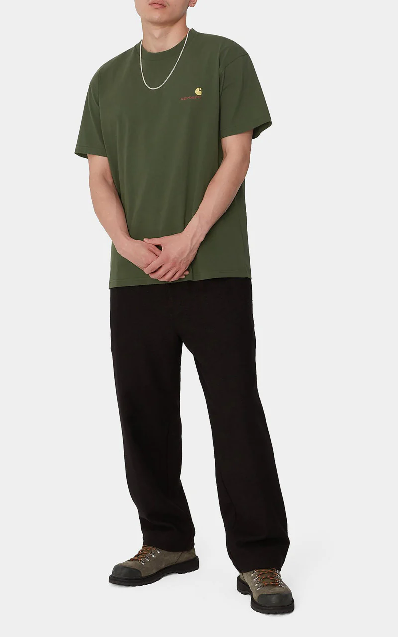 Carhartt WIP S/S American Script T-Shirt Tarragon - Image 2