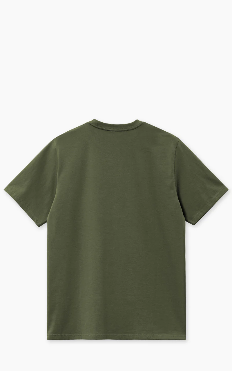 Carhartt WIP S/S American Script T-Shirt Tarragon - Image 3