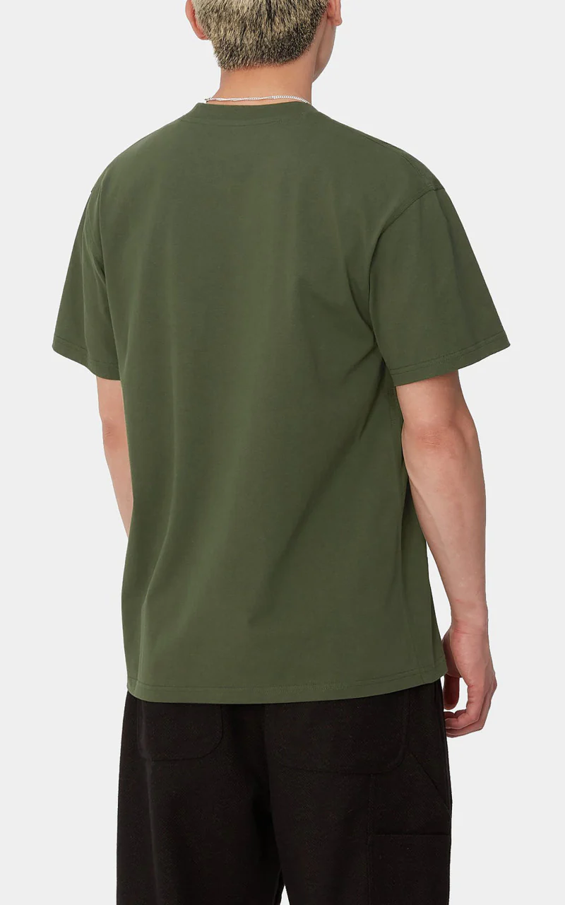 Carhartt WIP S/S American Script T-Shirt Tarragon - Image 5