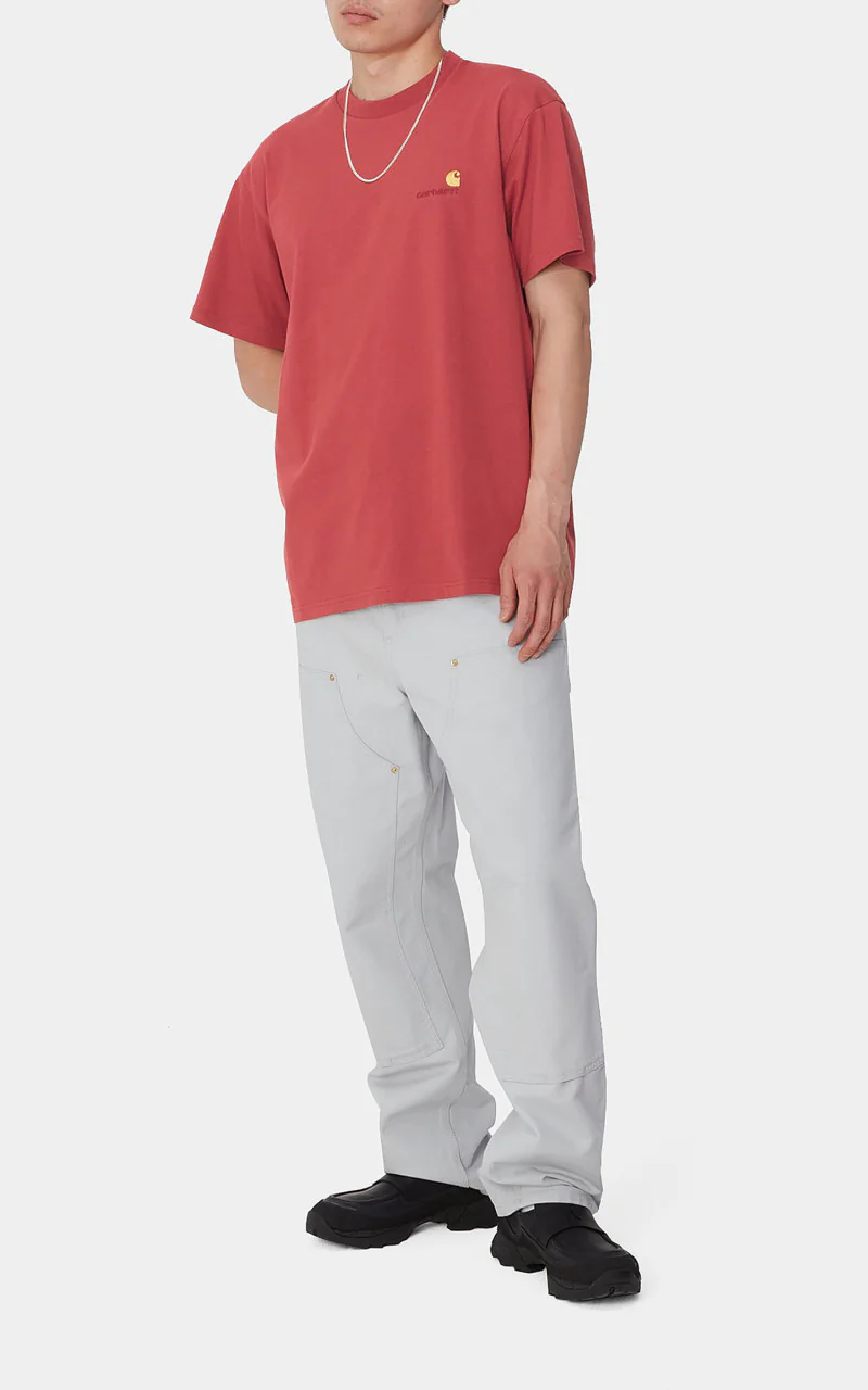 Carhartt WIP S/S American Script T-Shirt Tuscany - Image 2