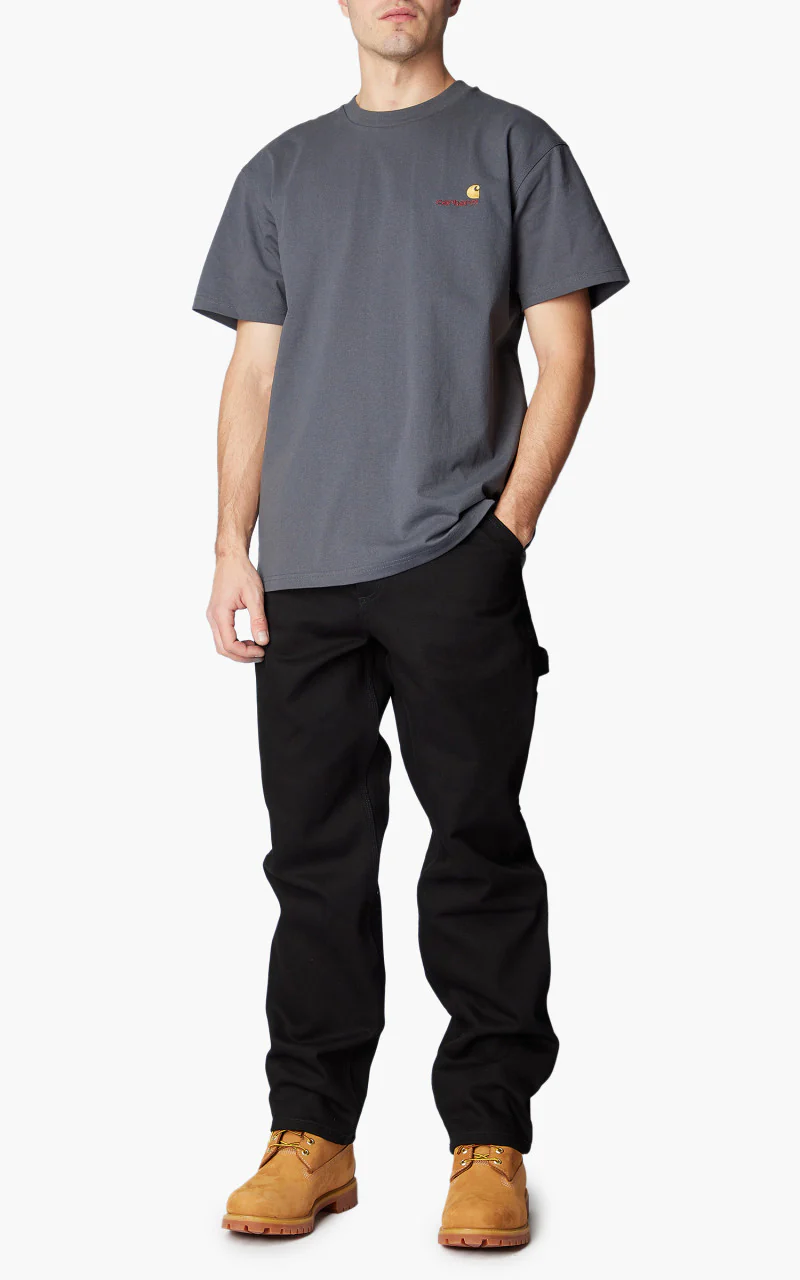 Carhartt WIP S/S American Script T-Shirt Zeus - Image 2